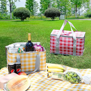 Bolsa Térmica Portátil Cesta Piquenique Praia Camping Retrátil 13Litros Ranabi