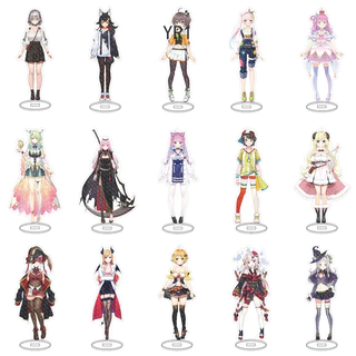 Anime HOLOLIVE Vtuber Dupla Face Em Acrílico Stand Figura Modelo De Placa Cosplay Cartoon Brinquedos De Mesa