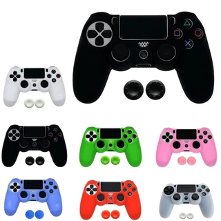 Capa Protetora Silicone Premium Controle Ps4 + Par Grips