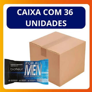 Kit C/36 Unidades Sabonete em Barra Hidratante Biofleur Men Cool Sensation 180g