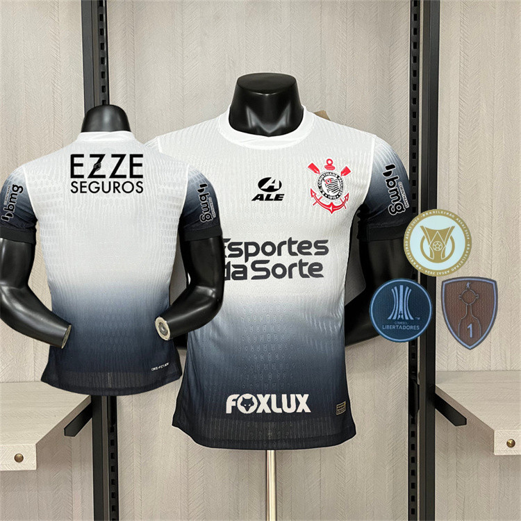 Camisa de Futebol 24/25 CS Versão Esportiva Camisetas Brancas