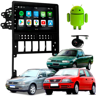 Kit Central Multimidia Android 7 Polegadas Gol 1994 A 2004 2005 Parati/Saveiro 1996 1997 1998 1999