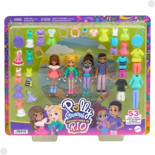 Boneca Polly Pocket Moditas Aventuras no Rio 53 Peças HWP23 - Mattel