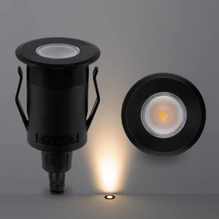 Balizador de Solo Luz Led 80LM 32° Bivolt Stella Way Up Iluminação Externa Jardim Branco Quente Embutir Subsolo