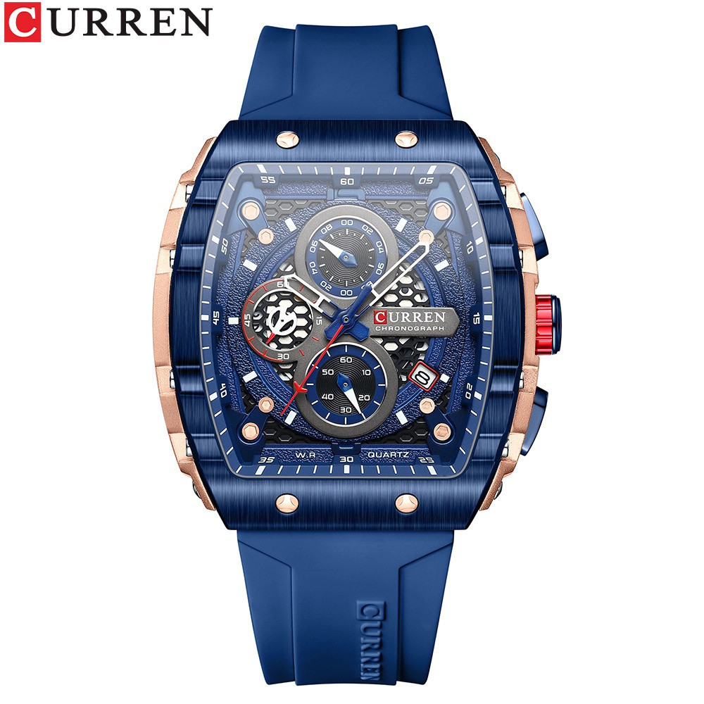 【Alta Qualidade】CURREN 8442 Relógio de Luxo Quartzo Mostrador Grande Relógio à Prova D'água Casual 8395 8475
