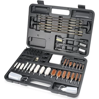 Kit Limpeza 58 peças Para Maleta Todos Calibres Armamento