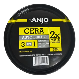 Cera Auto Brilho 3 Em 1 Polimento 200g - Anjo
