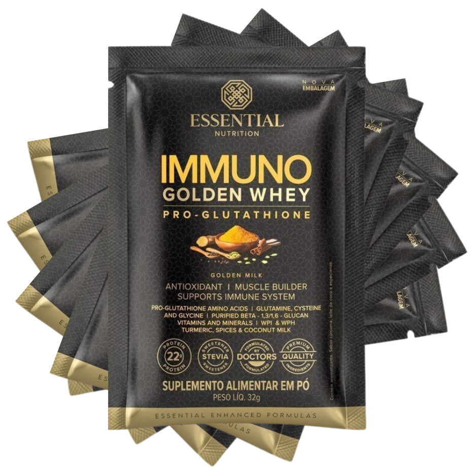 immuno golden whey pro glutathione Essential Nutrition - Hydrolyzed Whey Protein Powder, Whey Protein Isolate, 18g Protein Per Serving, Amino Acids, Production - Turmeric Extract - Milk Immuno Golden Whey Glutathione Essential