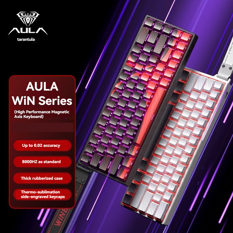 T M  Teclado Magnético Aula Win68 He Max 8000hz 0.01mm Hall Efect Preto