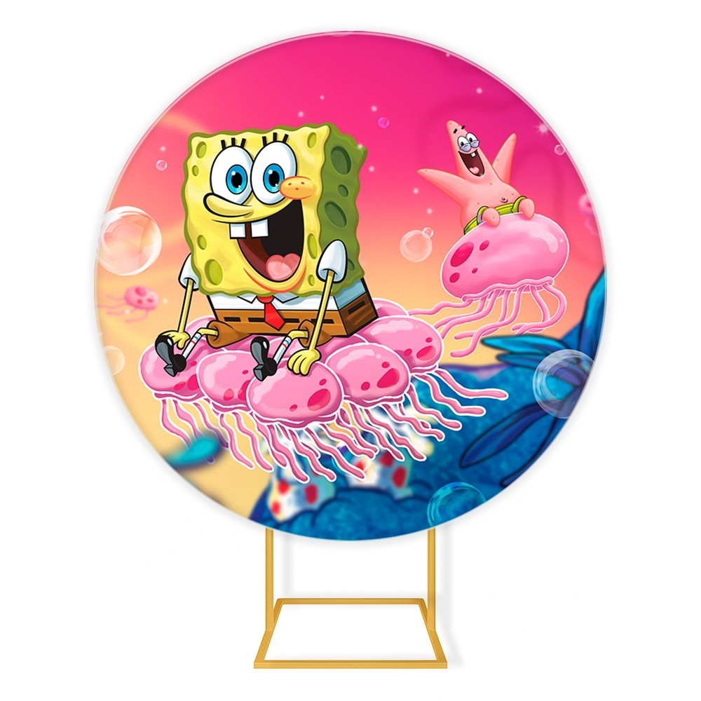 Painel Sublimado Bob Esponja aguas vivas novidade !. | Shopee Brasil