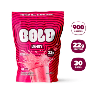Bold Whey Protein 900g Mousse de Morango – Suplemento Proteico Original em Oferta na Shopee