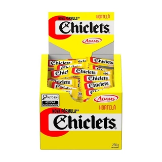 Chiclete Chiclets Hortelã 2,8g - Caixa com 100 Unidades em Oferta na Shopee