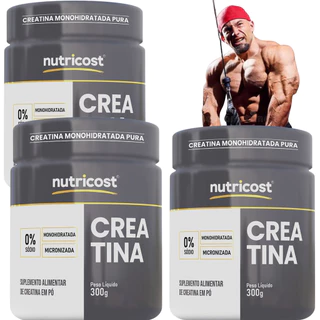 3 Creatinas MonoHidratada 300g - Mesma qualidade que Max Titanium