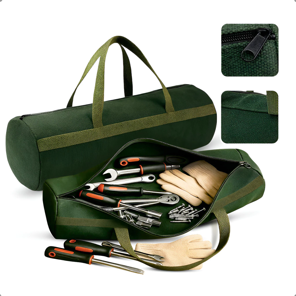 Bolsa De Ferramentas Grande Multifuncional Em Lona Grossa Militar Saco Organizador Trabalho Mecânico Eletricista
