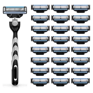 16PCS/12PCS Gillette MACH 3 Lâminas Cartucho De Recarga De Barbear Masculino