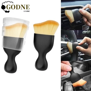 GODNESSFO Escova De Limpeza Interior De Automóveis , Design Curvo Detalhe Ultra Macia Para Ferramentas De Beleza Pó Slot