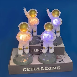 3 Peças/Conjunto De Bolo De Aniversário De Astronauta Decoração Temático top cosmonaut Planeta Muito Rápido Ovos Ornamentos