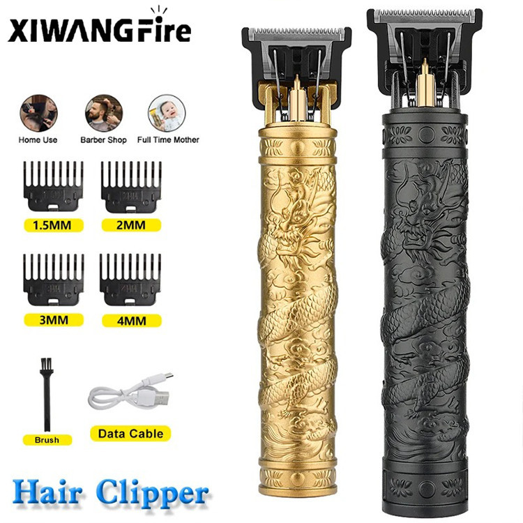 XIWANGFIRE T9 Máquina de Corte de Cabelo Profissional com Display Digital e Barbeador de Barba para Homem