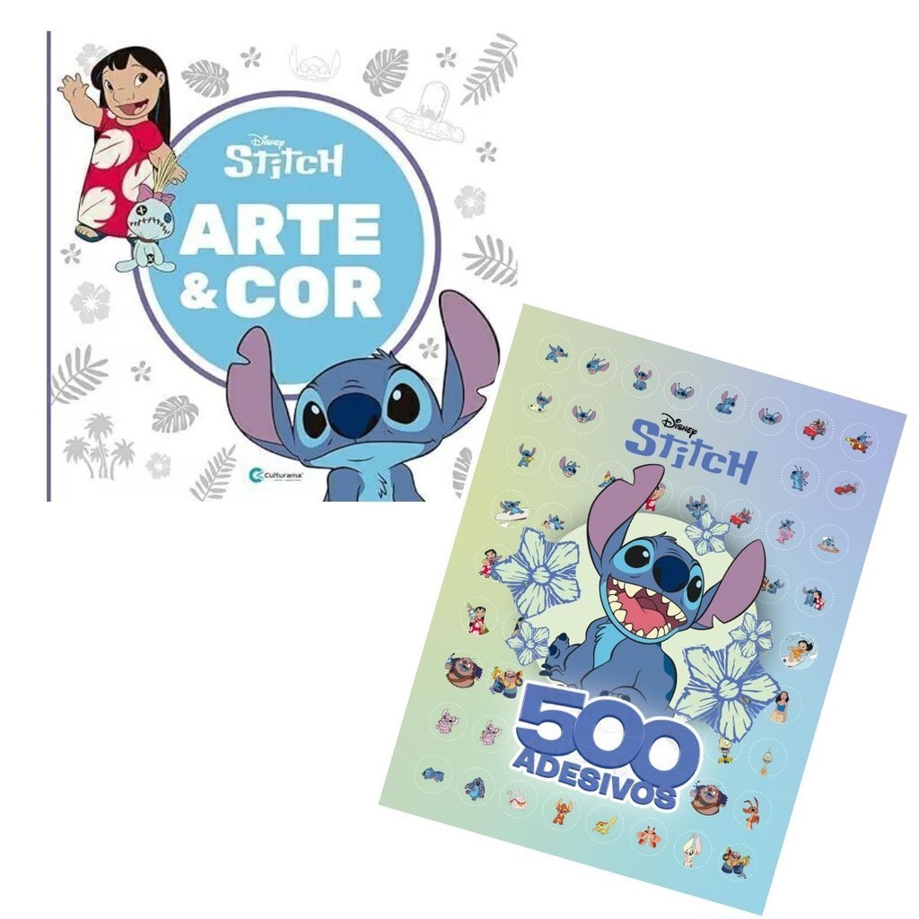 Kit de Atividades Stitch: 500 adesivos Stitch + Arte e Cor Stitch ...
