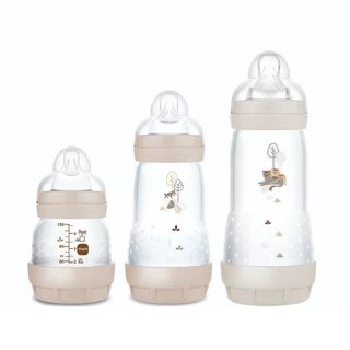Kit com 3 Mamadeiras Easy Start 130/260/320ml Neutra - MAM em Oferta na Shopee