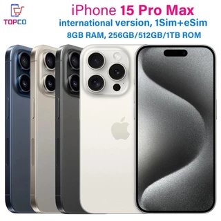 Smartphone iPhone 15 Pro Max , 256GB , 512GB , 1TB ROM , 8GB RAM , 1SIM + eSIM , 6,7 Polegadas , Retina Genuína , XDR OLED , Face ID , NFC , A17Pro , 98 % Novo , 5G