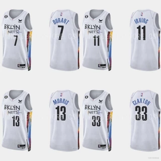 222/23 NBA Jersey Nets Irving Claxton Durant Morris White Basketball Edição Cidade Dos Fãs Do Colete Esportivo