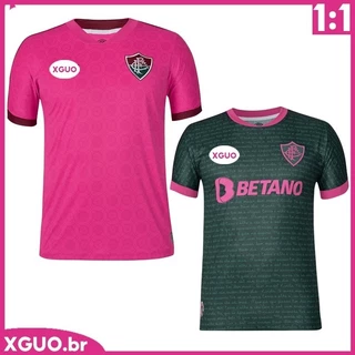Camisa 2023 Tempo Rosa Fluminense Outubro/Terceiro Camisola Futebol 1:1
