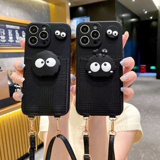 Capinha Para Motorola G53 G73 G84 G62 G54 G50 G51 G42 G34 G24 G22 G14 G04S G30 G20 G10 G9 E7 Power E14 Edge 40 NEO 30 Ultra moto Caixa de telefone de corda crossbody saco de cartão de bola de carvão
