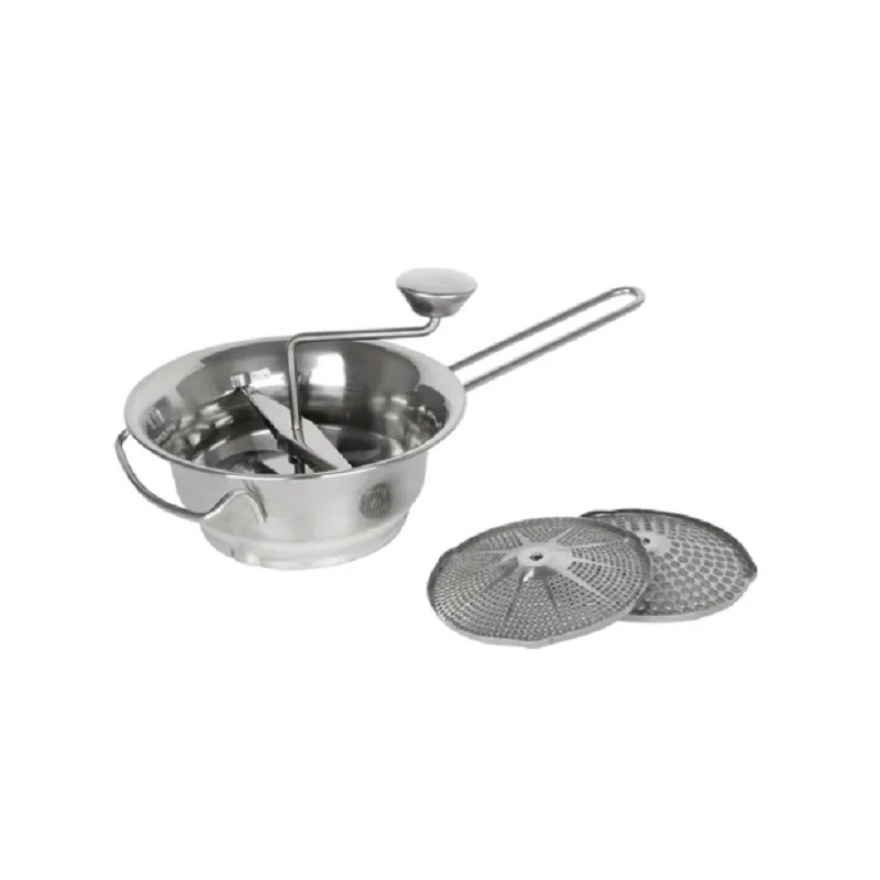 Passador de Legumes e Vegetais em Inox com 3 Discos Frigopro