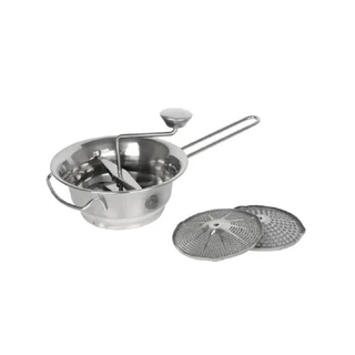 Passador de Legumes e Vegetais em Inox com 3 Discos Frigopro