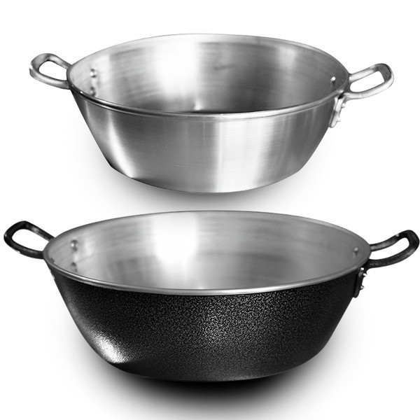 Panela Resistente Tacho Moqueca 35 Cm Sem tampa Com Alças Laterais reforçadas aluminio grosso e resistente