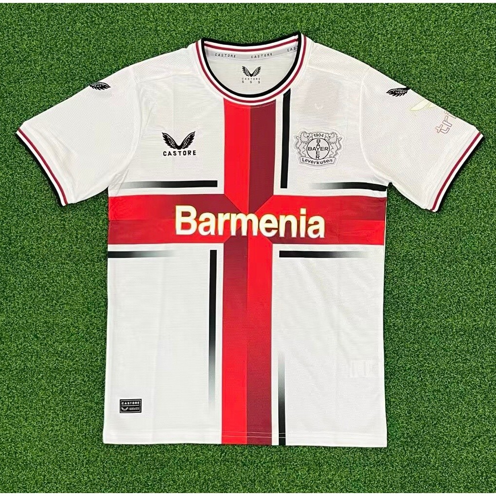 Camisa de futebol24-25 Leverkusen Jersey Camisa de Futebol Especial Branca Camiseta