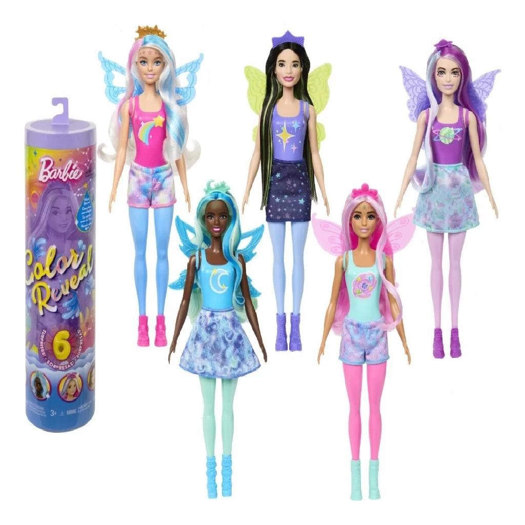 Boneca Barbie Color Reveal Rainbow Galaxy Hjx61 Mattel | Shopee Brasil