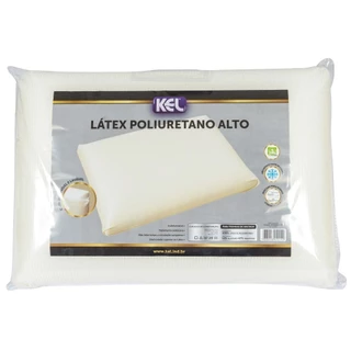 Travesseiro Látex Suporte Alto Kel 40 x 60 x 16cm Poliuretano