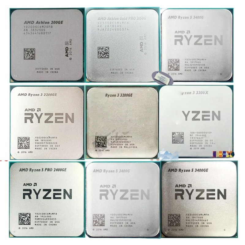 processador-amd-cpu-ryzen-5-3400g-3400ge-pro-2400ge-r3-2200ge-3200ge