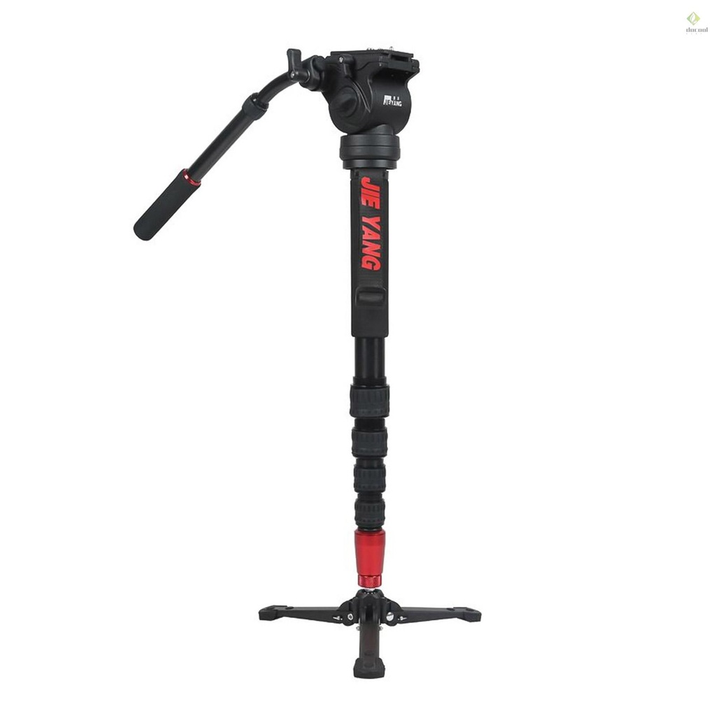 JY0506 Monopé Profissional De Liga De Alumínio Com Cabeça Fluida Para Câmera ILDC DSLR Filmadora DV De Bolso Capacidade De Carga Máxima 4kg