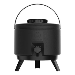 Garrafa Botijão Térmico Preto com Torneira 6 Litros Pé Retrátil Termolar em Oferta na Shopee