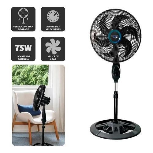 Ventilador De Coluna Ultra Silencioso Para Dormir 40cm Vento Forte 6 ...