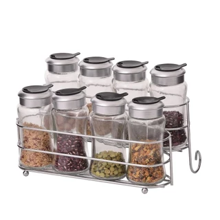 Conjunto Porta Condimentos Maya Vidro 9 Peças 100ML em Oferta na Shopee