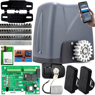 Motor Deslizante Wifi App Dz Nano Turbo 4,2m Cremalheira Luz Garagem Rossi