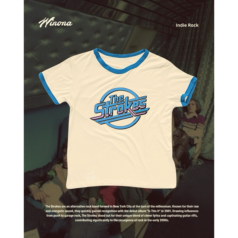Camiseta The Strokes Vintage | Shopee Brasil