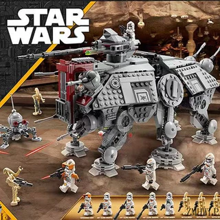 AT-TE Walker de Star Wars 75337 modelo de montagem decoração para meninos e meninas brinquedos educativos infantis bloco