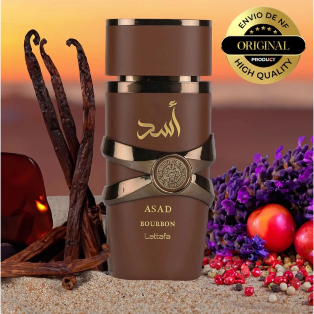 Perfume Árabe Lattafa Asad Bourbon Masculino Eau de Parfum