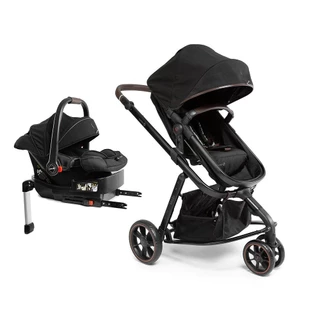 Carrinho de Bebê + Bebê Conforto Travel System Mobi+ Reserva TRIO ISOFIX Black em Oferta na Shopee