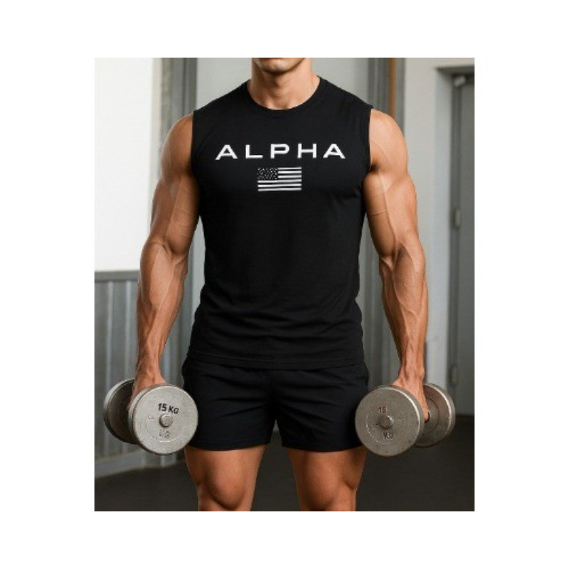 Regata Machão Masculina P ao G5 Alpha 100% Algodão