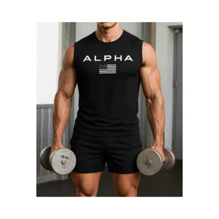 Regata Machão Masculina P ao G5 Alpha 100% Algodão
