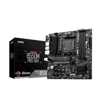 Placa-mãe MSI B550M PRO-VDH Micro-ATX MB6468, compatível com processadores AMD Ryzen série 5000/4000G/3000, soquete AM4,