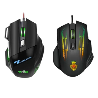 Mouse Gamer Óptico Weibo X7 e X8 com Iluminação LED RGB.