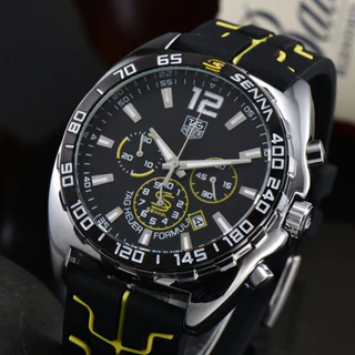 Relógio De Luxo Homem Esportivo Cronógrafos Senna Racing Collection