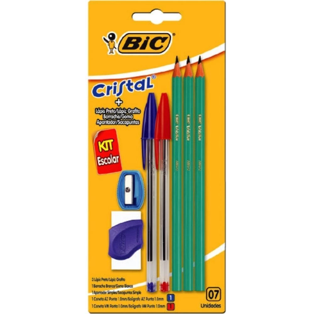 KIT ESCOLAR BIC COM 7 PECAS